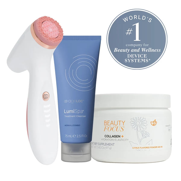 Better Together Collagen+ y LumiSpa iO  Rose Gold System (all skin types) AUS