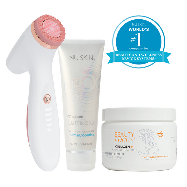Nu Skin Better Together Collagen+ y LumiSpa iO Rose Gold System (all types of skin) AUS - NewSkinShop