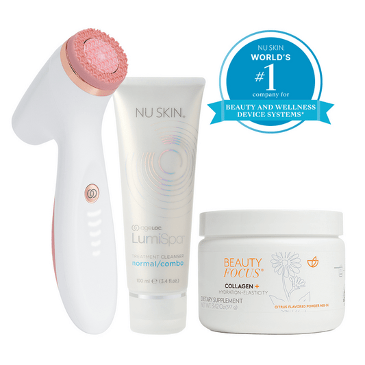 Nu Skin Better Together Collagen+ y LumiSpa iO Rose Gold System (all types of skin) AUS - NewSkinShop