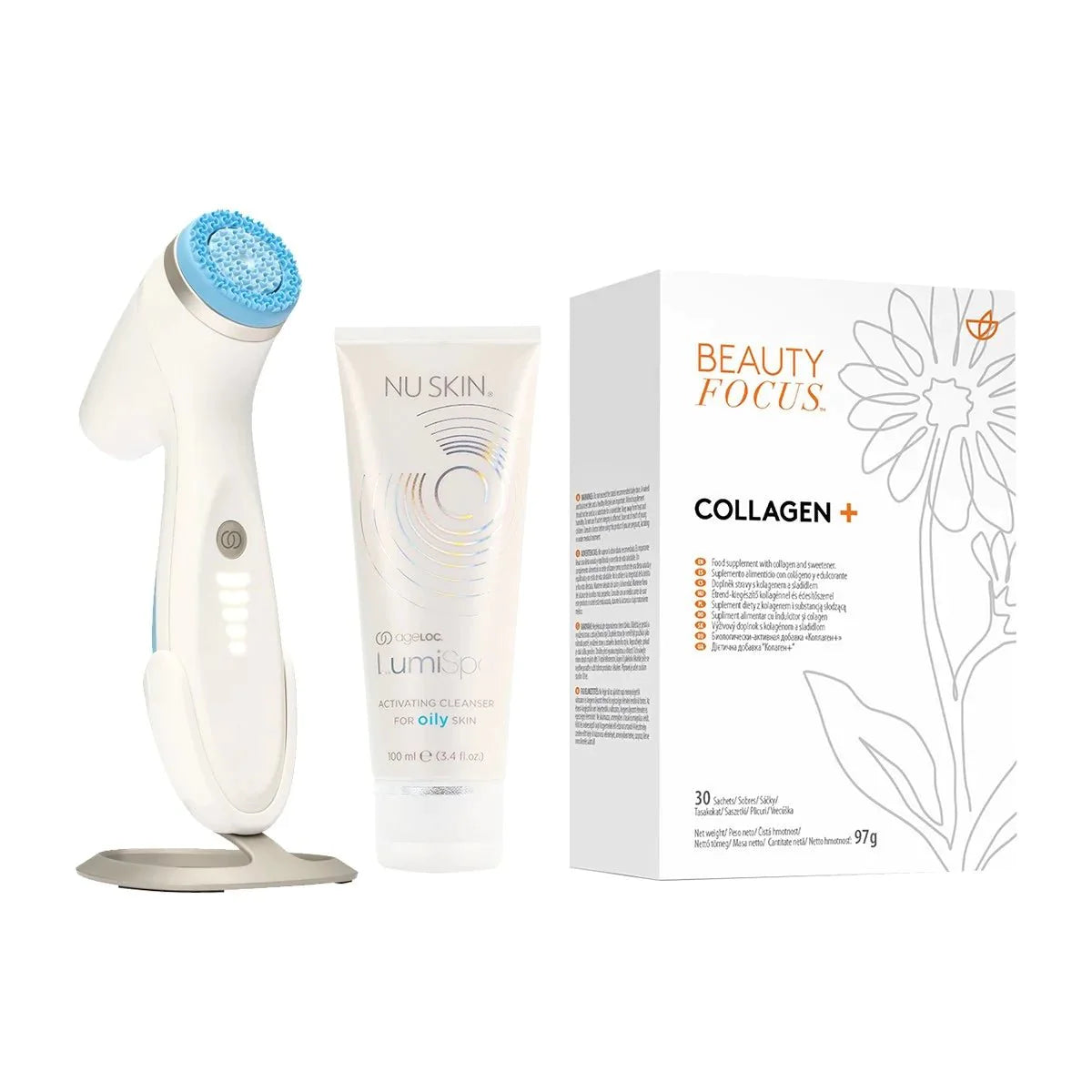 Nu Skin Better Together Collagen+ y LumiSpa iO System Piel grasa - NewSkinShop